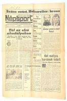 1972 Népsport 1972. aug. 28., XXVIII. évf. 204. sz., 8 p. Benne a kor, a XX. nyári müncheni olimpia híreivel, közte Szűcs Lajos súlyemelő ezüst - és Holczreiter Sándor súlyemelő bronzérmének hírével a címlapon.