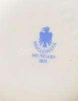 Hollóházi Szász Endre által tervezett mintával díszített porcelán váza, jelzett, matricás, repedésse...