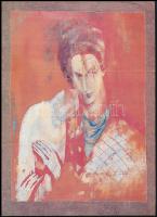 cca 1984-1990 Bujdosó Ernő (1944-) magyar festőművész borítón dedikált katalógusa,1900 körül és az A...