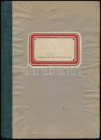 1912 Eger, Hunyadiak - történelmi zenés színjáték 3 képben, szövegét írta: Kovács Pius, gépelt szövegkönyv indigós másolata, 39p