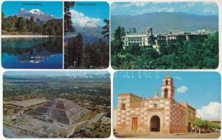 13 db MODERN mexikói város képeslap / 13 modern Mexican town-view postcards