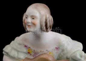 Herendi porcelán Déryné, kézzel festett, jelzett, hibátlan, m: 22 cm