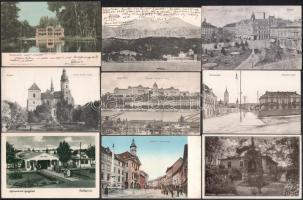 40 db RÉGI történelmi magyar és külföldi város képeslap / 40 pre-1945 town-view postcards from the Kingdom of Hungary and Europe