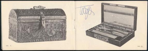 1977 Ládikák és kazetták 1500-1900, kiállított tárgyak jegyzéke