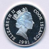 Cook-szigetek 1991. 5$ Ag "Labdarúgó VB 1994" T:PP
Cook Islands 1991. 5 Dollars Ag "...