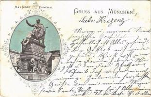 1899 München, Munich; Max Josef Denkmal / monument. Art Nouveau (r)