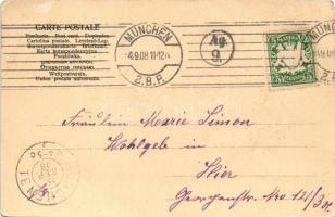 1908 München, Munich; National-Museum. Art Nouveau frame (EK)