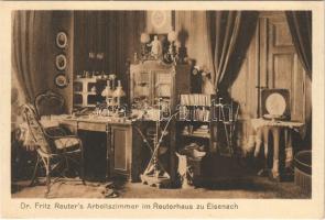 Eisenach, Dr. Fritz Reuters Arbeitszimmer im Reuterhaus zu Eisenach / workspace of Dr. Fritz Reuter, interior