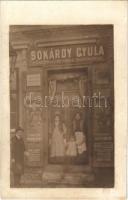 1910 Budapest X. Kőbánya, Sokárdy Gyula fűszer és csemege kereskedése, üzlet. Harmat utca 2. photo