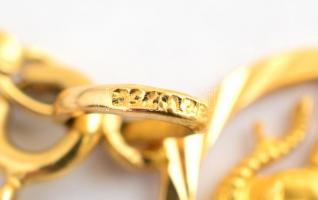 18 K arany (Au), nyaklánc, 18K kos medállal jelzettek, 8 g, 58 cm