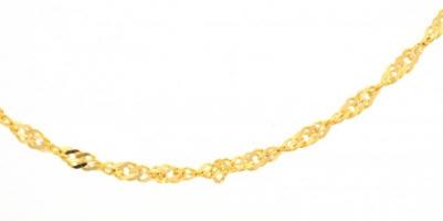 14 K arany (Au), nyaklánc 2,04 g, 44 cm