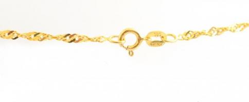 14 K arany (Au), nyaklánc 2,04 g, 44 cm