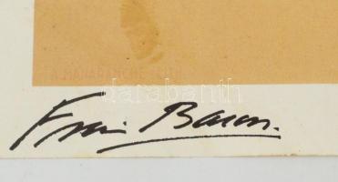 Francis Bacon (1909-1992) festményéről készített ofszetnyomat, papír, foltos, 56×41,5 cm