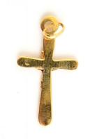 14k arany (Au) kereszt medál. jelzett 0,68 g 3 cm