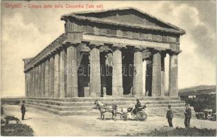 1907 Agrigento, Girgenti; Tempio detto della Concordia (lato est) / temple