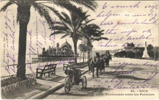 1904 Nice, Nizza; Jetée-Promenade entre les Palmiers / street view, promenade, pier (EK)