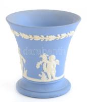 Wedgewood porcelán váza jelzett, hibátlan, m: 9 cm