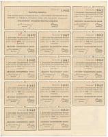 Zirc 1923. "Zirczvidéki Takarékpénztár Részvénytársaság" névre szóló részvénye 100K-ról, s...