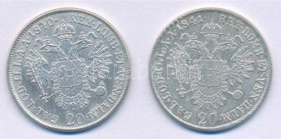 Ausztria 1840A-1841A 20kr Ag "I. Ferdinánd" T:1-,2
Austria 1840A-1841A 20 Kreuzer Ag &quo...
