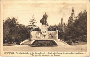 Budapest XIV. Városliget, Bartha szobor. Rigler r.-t. 10. sz. (EK)
