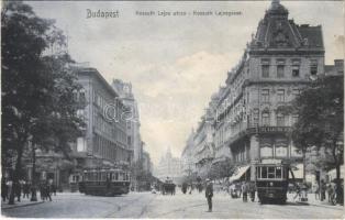 1906 Budapest V. Kossuth Lajos utca, villamos (ragasztónyom / glue marks)