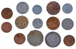 14xklf afrikai érmetétel T:1--2- 14xdiff African coin lot C:AU-VF