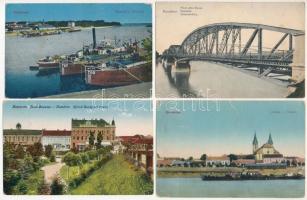 Komárom, Komárnó; - 4 db régi képeslap / 4 pre-1945 postcards