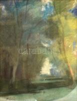 Rónai jelzéssel: Erdő. Pasztell, papír. Üvegezett fa keretben. 44×34 cm