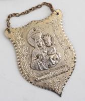 Fém dísz és használati tárgyak 5 db, iratcsipesz, fésű, stb