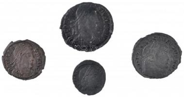 Római Birodalom ~IV. század 4xklf érmetétel (I. Licinius, Constans, II. Constantius, Valens) T:2-3 Roman Empire ~4th Century 4xdiff coin lot (Licinius I, Constans, Constantius II, Valens) C:XF-F