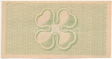 1950. "65. Osztálysorsjáték" 5. osztály 1/4 sorsjegy, "C" sorozat, felülbélyegzé...