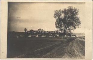 1925 Aranyosmarót, Zlaté Moravce; út / street. photo (ragasztónyom / gluemark)