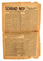 1956. november 7. A Szabad Nép, a Magyar Szocialista Munkáspárt központi lapjának száma - Útját kell állni a reakciónak Magyarországon!