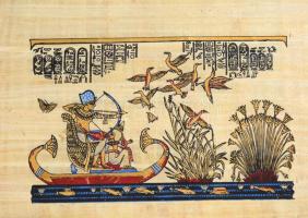 Kézzel festett egyiptomi papirusz 44x32 cm