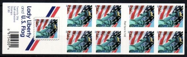Statue of liberty, flag stamp-booklet, Szabadságszobor, zászló bélygfüzet (20 bélyeg)