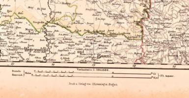 cca 1870 Galizien, Nord-Ungarn und ein Theil von Siebenbürgen, Druck und Verlag von C. Flemming, tér...