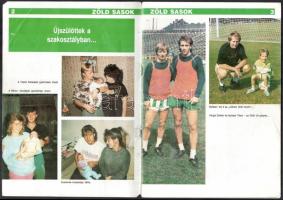 1990 Zöld Sasok. FTC Labdarúgószakosztály fényképes foci füzete. Megjelent a FTC Labdarúgószakosztál...