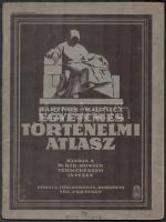 cca 1932 Barthos-Kurucz: Egyetemes Történelmi Atlasz. Bp., M. Kir. Állami Térképészet, 40 p. Papírkötésben, foltos borítóval.
