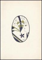 Szász jelzéssel: Szív. Vegyes technika, papír. 13x9 cm