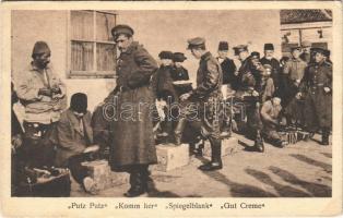 1916 Putz Putz Komm her Spiegelblank Gut Creme / WWI German military, shoeshine (EK)