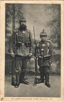 Der größte und kleinste Soldat Neu-Ulms 1916 / WWI German military, the tallest and the smallest soldier of the army (fa)