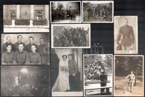 cca 1910-1940 10 db katonai fotó