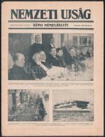 1929-1938 Nemzeti Ujság és Nemzeti Magazin 10 db képes melléklete