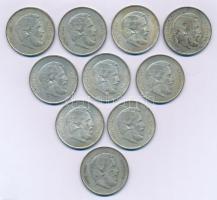 1947. 5Ft Ag "Kossuth" (10x) T:2,2- patina  Adamo F8.1