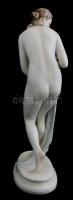 Herendi porcelán akt, kézzel festett, jelzett, kis kopásnyomokkal, m: 29,5 cm