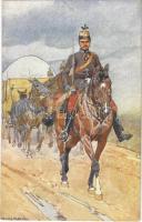 Austro-Hungarian K.u.K. military art postcard. B.K.W.I. 830-6. s: Ludwig Koch
