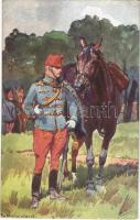 Austro-Hungarian K.u.K. military art postcard. B.K.W.I. 830-13. s: Ludwig Koch