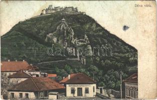 1908 Déva, Városi Kisdedóvó, vár / kindergarten, castle (EB)