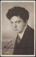 cca 1917 Alfred Gerasch (1877-1955) német filmszínész aláírt fotólapja, 13x9 cm/ Autograph signature of Alfred Gerasch (1877-1955) German film actor.