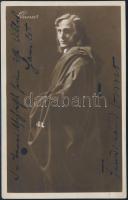 cca 1916 Ferdinand Onno (1881-1969) osztrák színész dedikált fotólapja, 13x8 cm/ Autograph signature of Ferdinand Onno (1881-1969) Austrian actor.